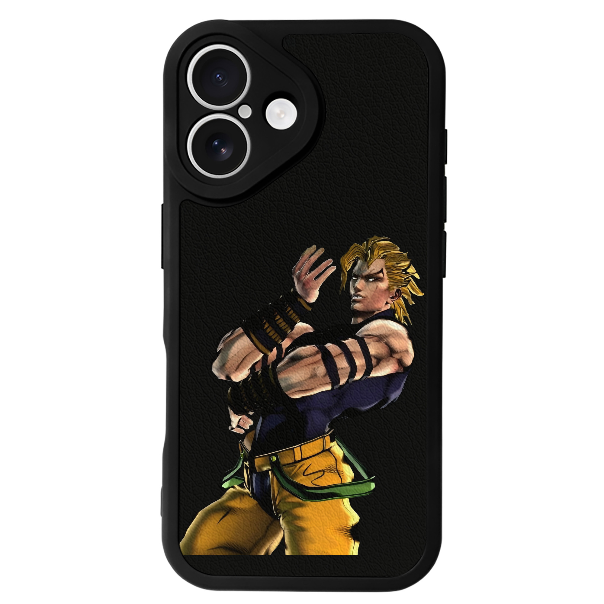 （画像用） ジョジョの奇妙な冒険 ディオ?ブランドー JoJo's Bizarre Adventure Dio Brando 【iPhone 16シリーズ対応】シリコンスマホケース（レザー調） 材質：シリコン